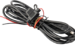 Vehicle wire harness with fused DC power